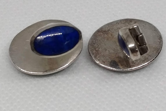 Malachite, Lapis Lazuli, Sterling Silver Cufflink… - image 7