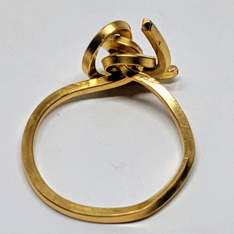 Large Brass Knot Ring
