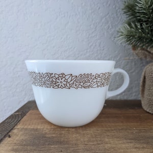 Vintage Pyrex Mug Woodland Brown