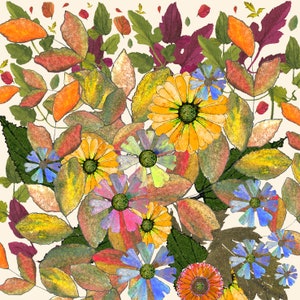Carte de voeux « Autumn Day » imprimée de pommes de terre