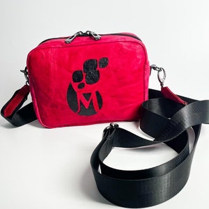 Bolso rojo de piel Bolso de piel Bolso mini Bolso para teléfono Bolso rojo Bolso bandolera Monedero pequeño de piel Bolso pequeño de piel Bolso de piel mujer