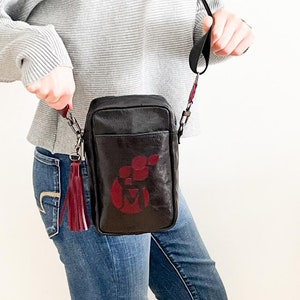 Black leather bags Small leather bag Crossbody bag Phone bag Black handbag Leather crossbody bag Leather purse Mini bag Leather bag women