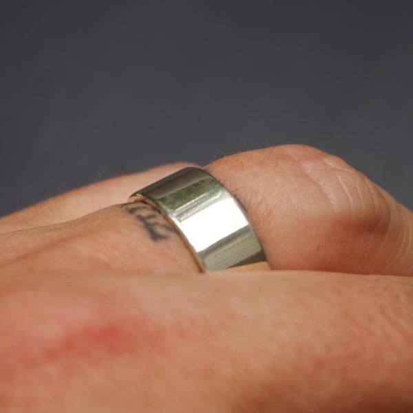 Argentium Silver heavy band