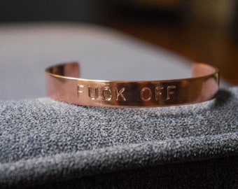 Personalized Copper Cuff Bracelet, Copper Jewelry, Copper Anniversary, 7th Anniversary Gift, Heat Patina Copper, Copper,