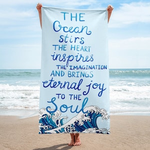 Ocean in Your Soul Beach Towel