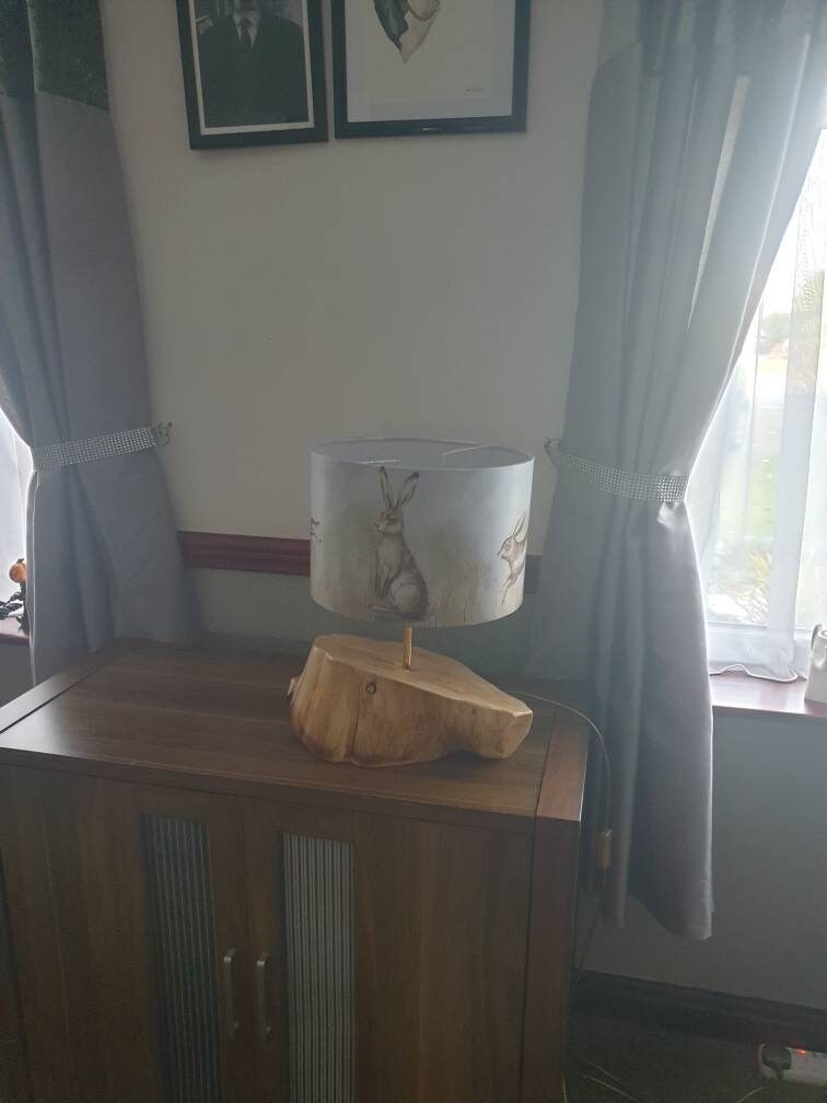 Original Holz Tischlampe Rustikale Studie Licht Bauernhaus | Etsy