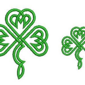 Celtic Shamrock machine embroidery design Ireland Irish Dance Shamrock