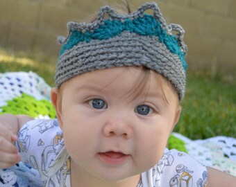 Crochet baby, child, or adult play crown