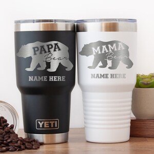 Personalized Custom Engraved Yeti® Tumbler, 30oz Tumbler, Custom Gift for Her, Stainless Steel Insulated Mug, Gift for Him, Polar Camel