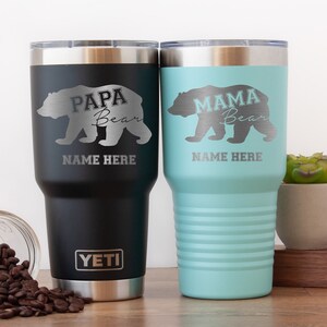 Personalized Custom Engraved Yeti® Tumbler, 30oz Tumbler, Custom Gift for Her, Stainless Steel Insulated Mug, Gift for Him, Polar Camel