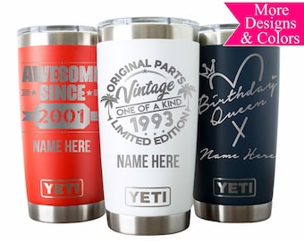 1984 Birthday Gift, 40th Birthday, Established Birthday, Custom Year, Yeti Tumbler, Polar Camel, Birthday Gift for Her, Gift for Him