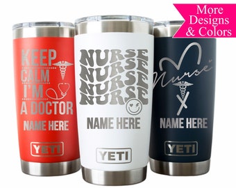 Nurse Yeti Personalized, Doctor Gift, Personalized Yeti Tumbler, Custom Coffee Mug, Tumbler, First Responder Gift, Registered Nurse, RN