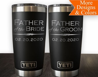 Personalized Father of the Bride or Father of Groom Yeti® Tumbler, Father of Bride Gift, Wedding Gift For Parents, Polar Camel