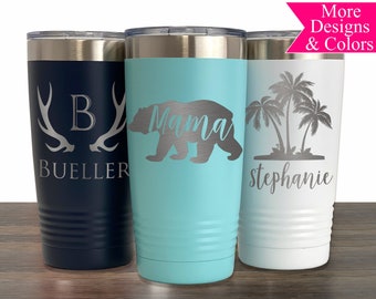 Personalized Tumbler, 20 OZ Tumbler, Custom Coffee Mug, Stainless Steel Mug, Engraved Tumbler, Polar Camel Tumbler, Insulated Travel Mug