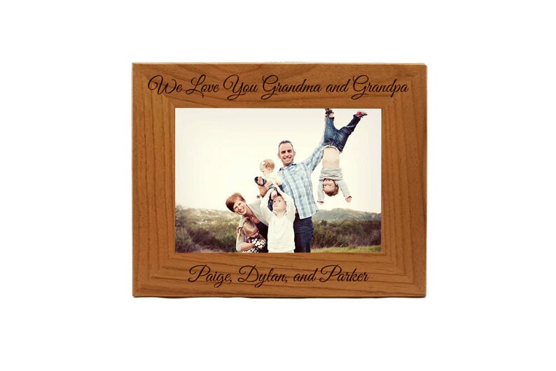 Picture Frame Personalized Grandma And Grandpa Gift Photo Pet Ptpf008