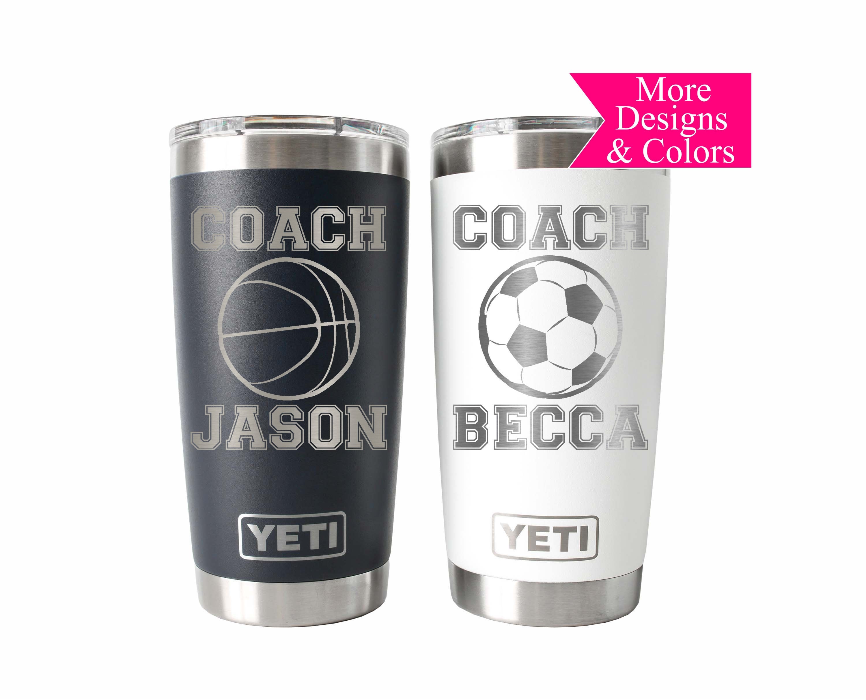Personalized Coach Yeti® Tumbler, 20 OZ Tumbler, Basketball Coach Mug, Stainless Steel Mug, Coach Appreciation Gift, Polar Camel Tumbler