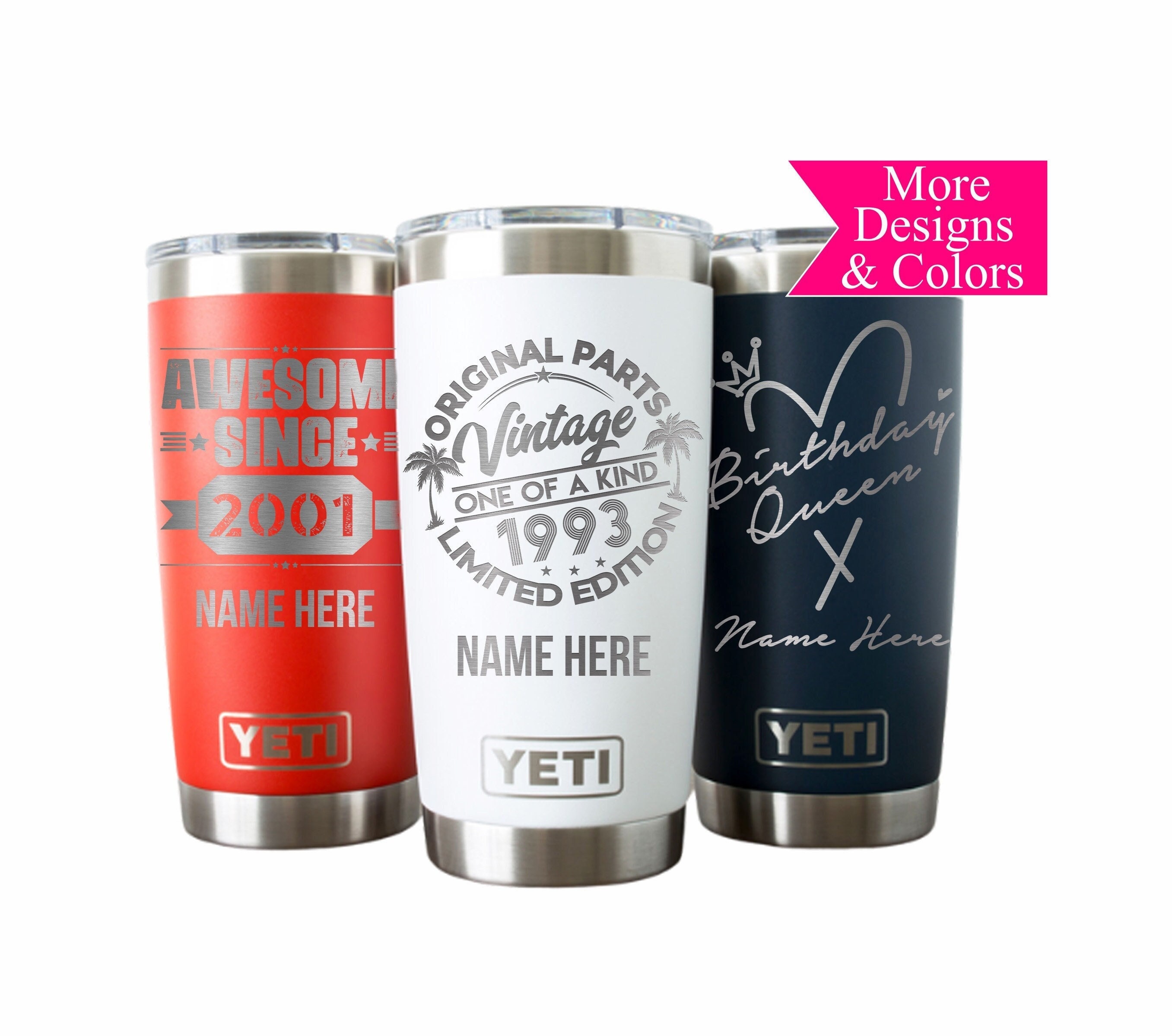 40th Birthday Gift Personalized Yeti Mug - Custom Mug Engraving