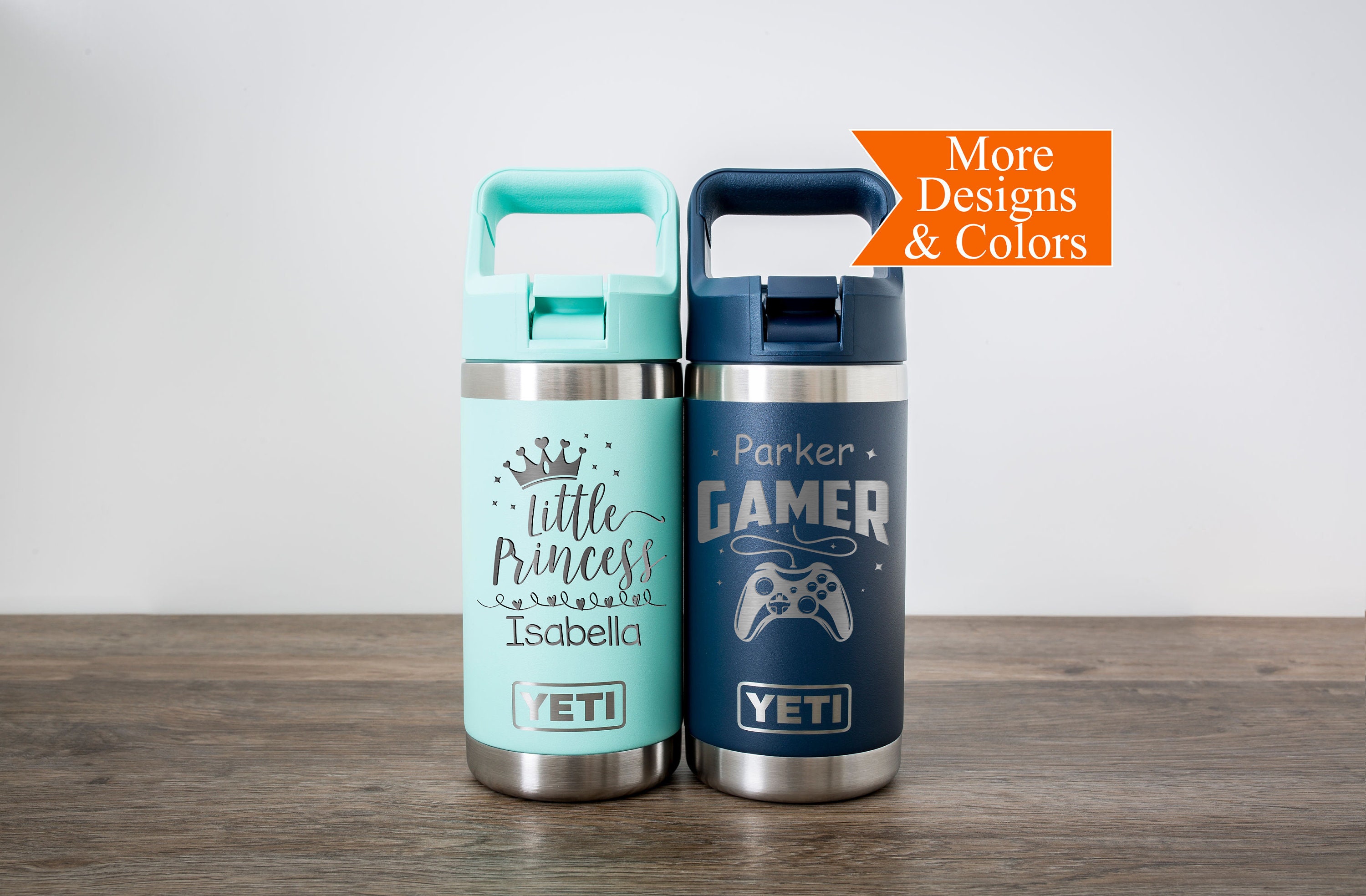 Custom kids YETI Rambler Jr., Laser engraved Kid's Tumbler – Four One Living