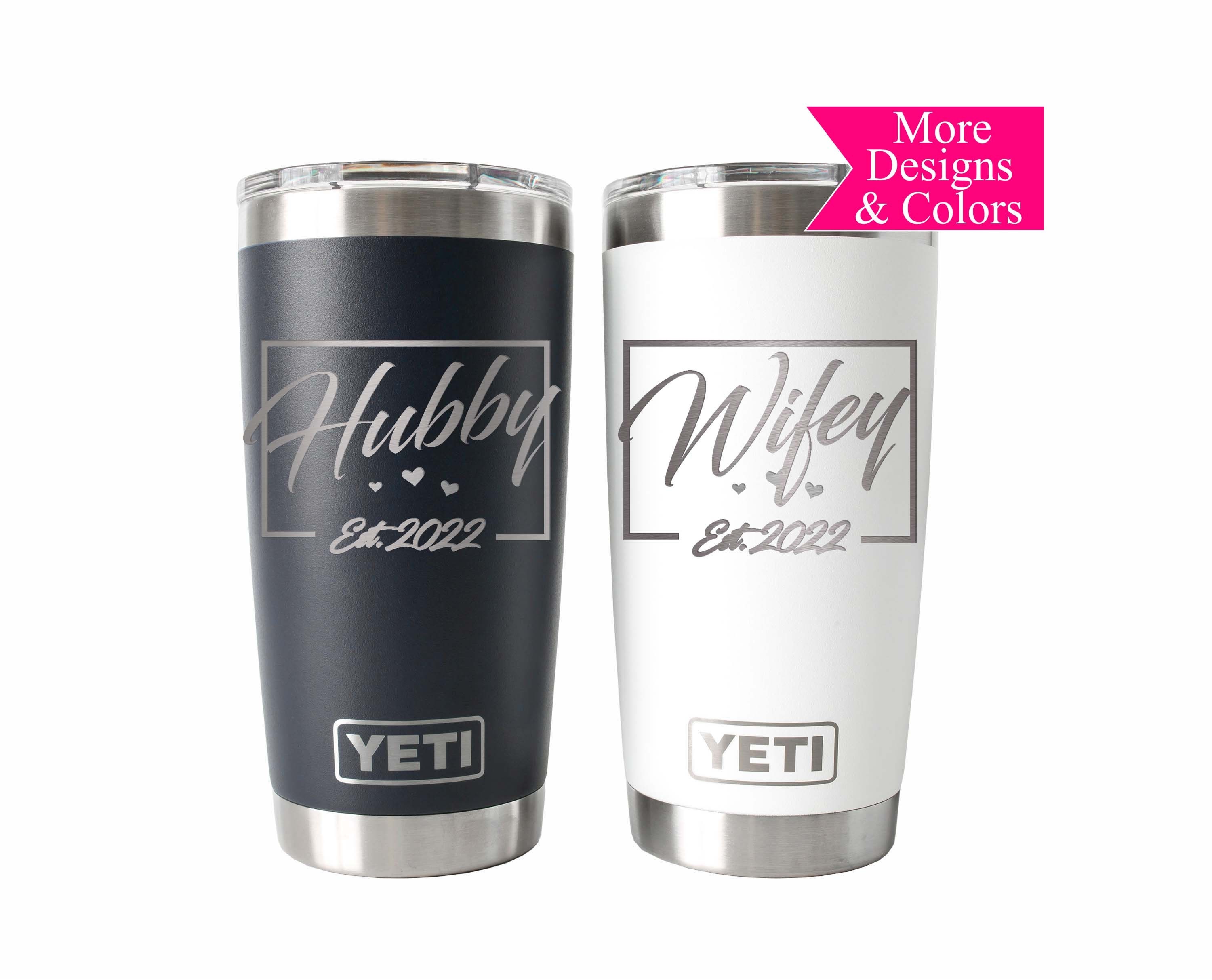 Mr. and Mrs. Wedding Gift Basket Set YETI Tumbler