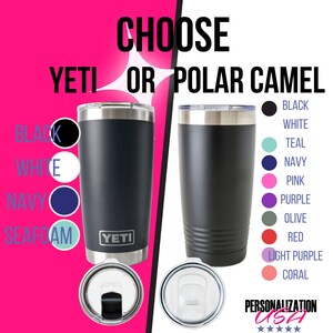 Personalized Coach Yeti® Tumbler, 20 OZ Tumbler, Basketball Coach Mug, Stainless Steel Mug, Vollyball Coach Appreciation Gift, Polar Camel