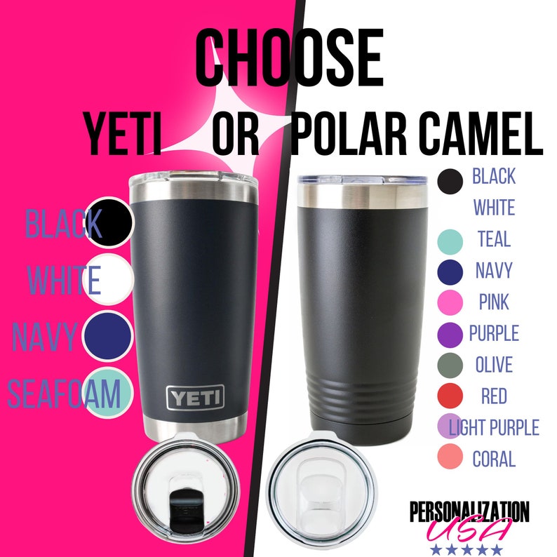 Personalized Coach Yeti® Tumbler, 20 OZ Tumbler, Basketball Coach Mug, Stainless Steel Mug, Vollyball Coach Appreciation Gift, Polar Camel