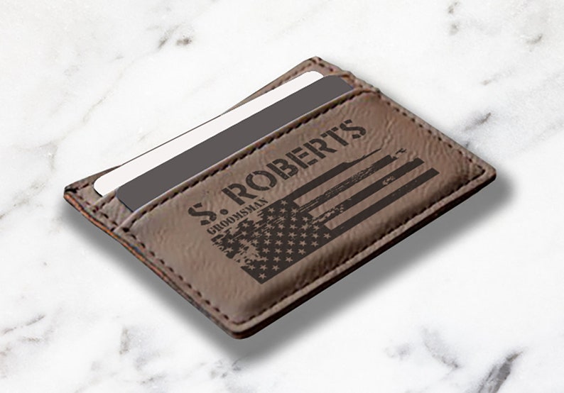 Money Clip Personalized Wallet Groomsmen Gift Mens Wallet Father Of The Bride Fathers Day Gift For Him Personalization Usa Ptmc002 - 