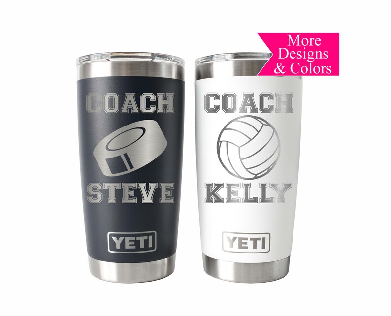 Personalized Coach Yeti® Tumbler 20 OZ Tumbler Basketball Etsy