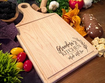 Personalized Wood Cutting Board: Engraved Charcuterie Board Gift