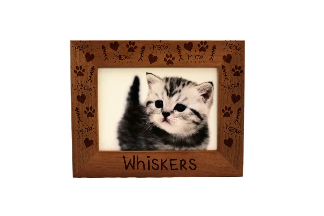 Personalized Pet Frame, Cat Picture Frame, Pet Picture Frame