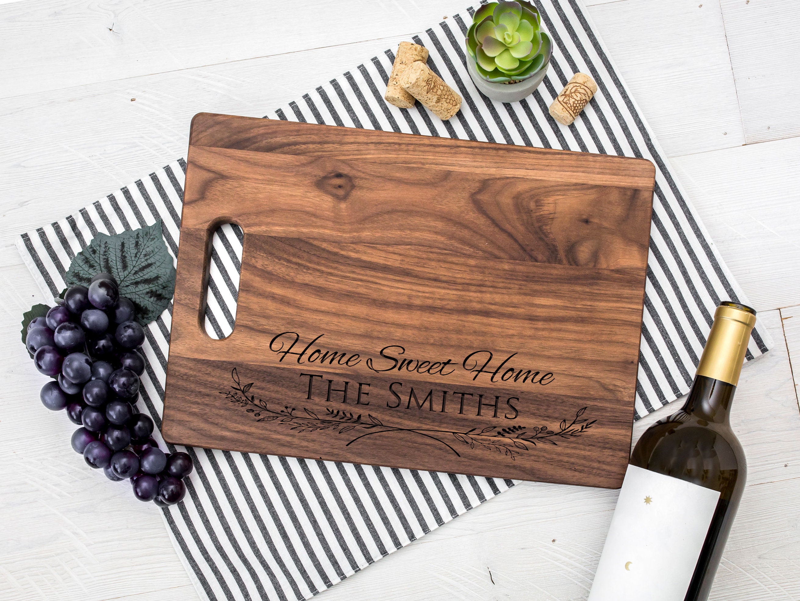 Made With Love Cute Cutting Board Gift For Mom, Made With Love Kitchen –  Lady Laser Co