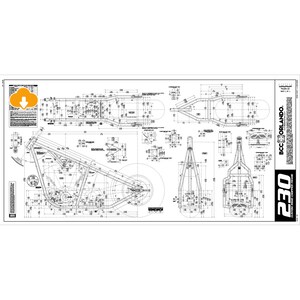 230 RIGID / Custom Chopper Motorcycle Rigid Frame Blueprints, Plan - 230 Series Tire - DIGITAL DOWNLOAD