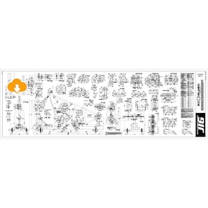 JIG SOFTAIL / Professional Custom Chopper Motorcycle Softail Frame Welding Jig Blueprints, Plan - DIGITAL download