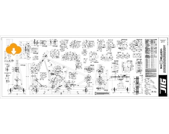 JIG RIGID / Professional Custom Chopper Motorcycle Rigid Frame Welding Jig Blueprints, Plan - DIGITAL download