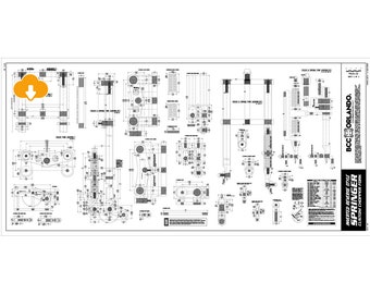 Custom Chopper Motorcycle Springer Fork Blueprints, Plan / Inverted Reverse Style - DIGITAL DOWNLOAD
