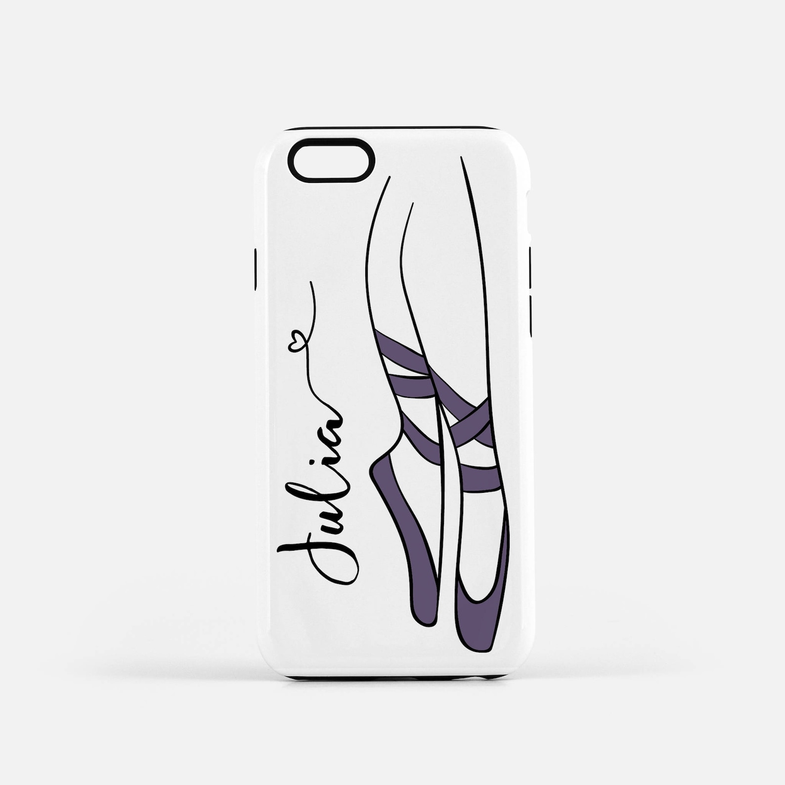 ballet shoes, phone case, iphone case, dancer phone case, ballerina, custom, personalized phone case, iphone 8 plus case, iphone