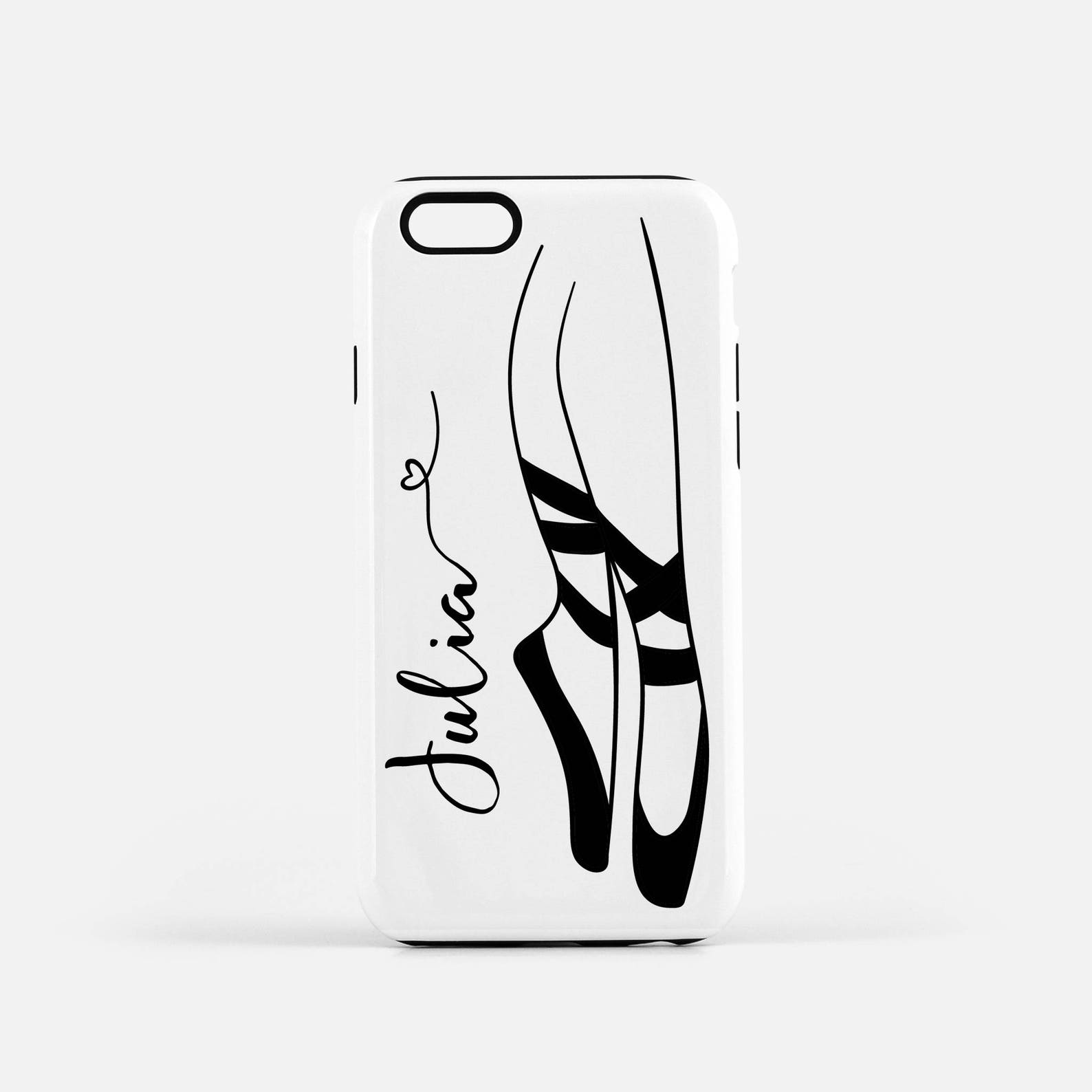 ballet shoes, phone case, iphone case, dancer phone case, ballerina, custom, personalized phone case, iphone 8 plus case, iphone