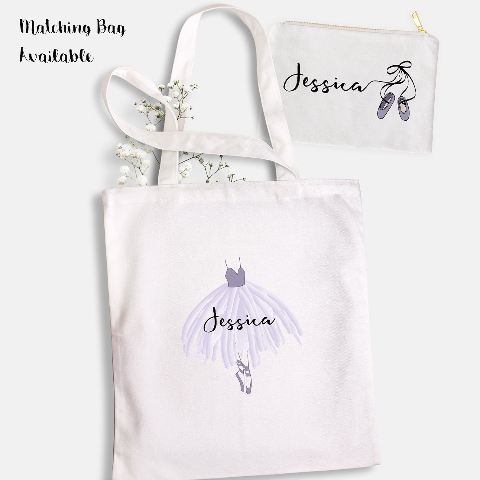 ballet bag, pouch, pencil pouch, pencil case, custom, cosmetic bag, personalized cosmetic bag, makeup bag, make up bag, cotton p