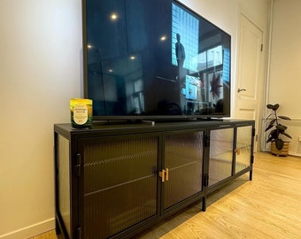 Steel and Glass TV stand plans