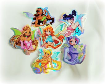 Magic Wings Fairy Holo Stickers