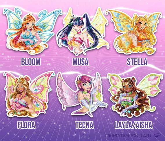 Winx Club Smartphone Set Dreamix Cover Rubbers Stickers 