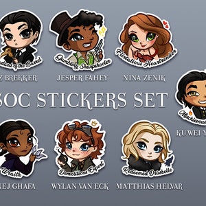 SET - Six of Crows Stickers + 2 Prints [Fanart]