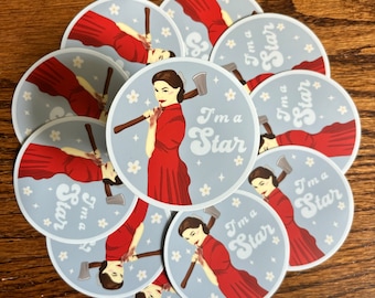 Hot Girl Pearl vinyl sticker