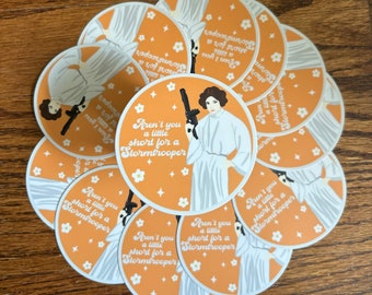 Hot Girl Leia vinyl sticker