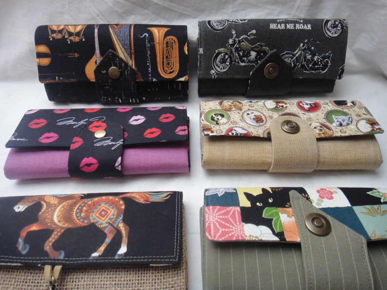 Wallet cotton leatherette in wonderfull colours image 7