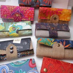 Wallet cotton leatherette in wonderfull colours image 8