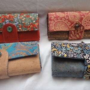 Wallet cotton leatherette in wonderfull colours image 6