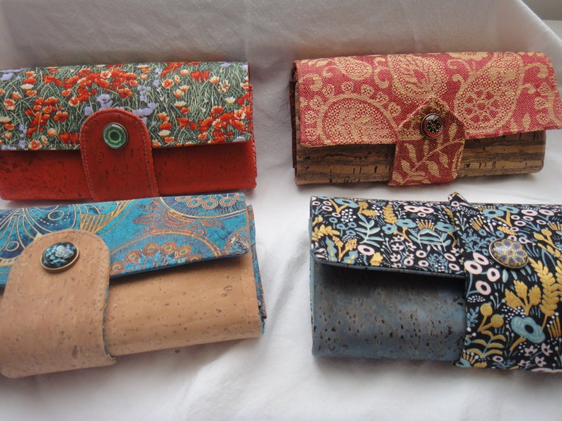 Wallet cotton leatherette in wonderfull colours image 6