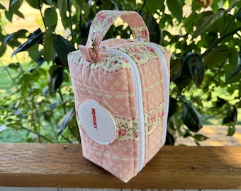 Vintage Rose Lace Diaper Wipe Bag | Baby Bag Organizer, Toddler Essentials, Baby Shower Gift, Double Zipper Pouch