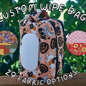 Custom Fabric Diaper & Wipes Pouch | Toddler Diaper Case | Baby Bag Organizer | Baby Shower | New Mom Gift  | Diaper Bag | Wet wipe pouch