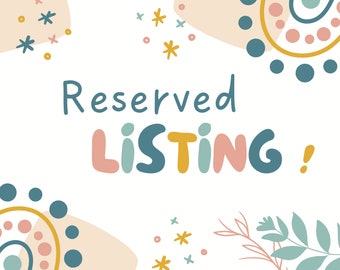 Reserved Listing